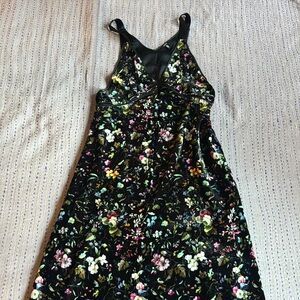R13 floral velvet maxi slip dress